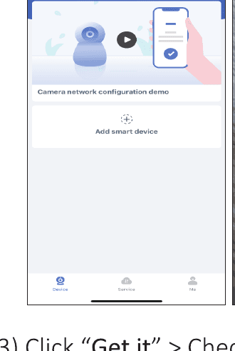EseeCloud enhetslista med Lägg till smart enhet