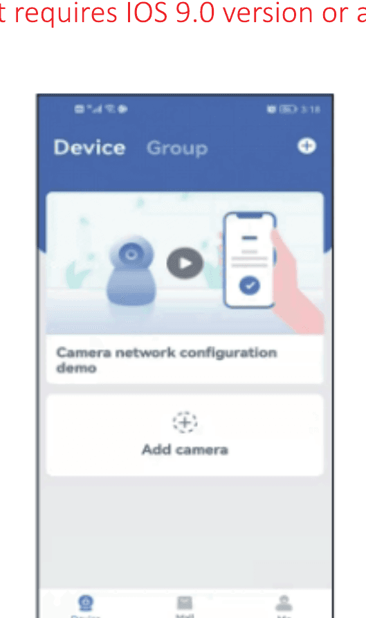 EseeCloud kamera ekleme ekranı