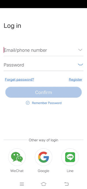 EseeCloud 登录界面及注册入口