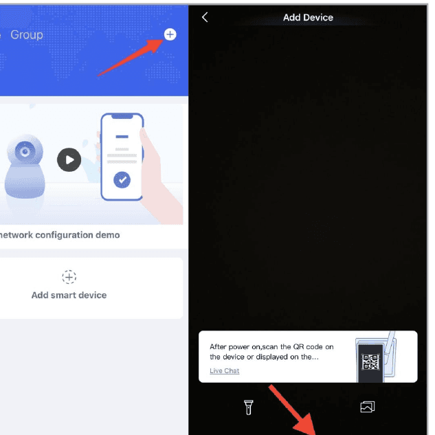 App-Bildschirme zum Hinzufügen eines Geräts und „other ways to add“