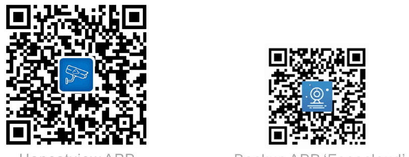 QR-Codes für die Apps Honestview und Eseecloud
