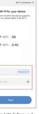 WLAN-Passwort eingeben